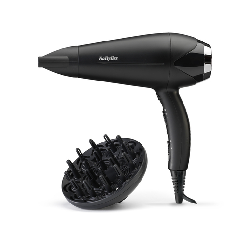 BaByliss D572DE, Nero, Monocromatico, Gancio per appendere, 1,95 m, 2200 W