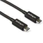 Startech.Com - StarTech.com Cavo Thunderbolt 3 a Thunderbolt 3 USB-C da 0,8m - 40Gbps, Maschio, Maschio, 0,8 m, Nero, Nichel, 40 Gbit/s