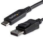 Startech.Com - StarTech.com Cavo adattatore da USB C a DisplayPort 1.4 da 1.8m - Convertiore video USB tipo C a DP 1.4 Alt Mode - 4K/5K/8K HBR3/HDR/DSC - Cavo monitor DP 8K 60Hz per USB-C/Thunderbolt, 1,8 m, USB tipo-C, DisplayPort, Maschio, Maschio, Dritto