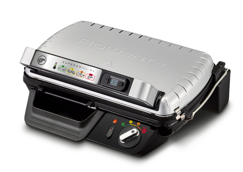 Rowenta GR461B SuperGrill XL, 2 Posizioni di Cottura, Termostato regolabile, Facile da pulire