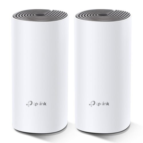 TP-LINK Deco E4 (2-pack) Dual-band (2.4 GHz/5 GHz) Wi-Fi 5 (802.11ac) Bianco, Grigio Interno