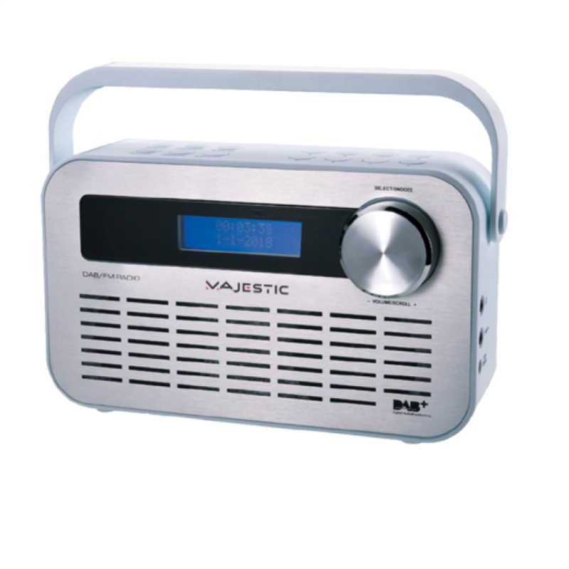 Radio Majestic 109843 Dab 843 Silver e White