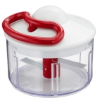 Lagostina - Lagostina Tritatutto Manuale Doppia Lama, Rosso, Trasparente, Bianco, Plastica, Acciaio inossidabile, 0,5 L, Italia, Scatola