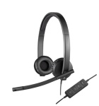 LOGITECH - Logitech H570e, Cuffia, Padiglione auricolare, Ufficio/Call center, Nero, Stereofonico, Cablato