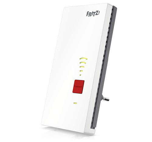 FRITZ!Repeater Repeater 2400 Ricevitore e trasmettitore di rete Grigio, Bianco 10, 100, 1000 Mbit/s