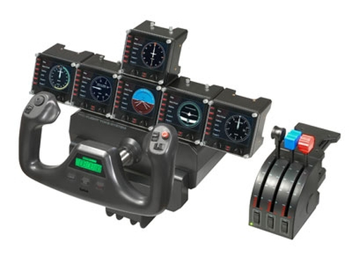 Logitech G Flight Instrument Panel Nero USB 2.0 Simulazione di Volo Analogico/Digitale PC