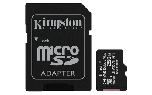 Kingston Technology Canvas Select Plus memoria flash 256 GB MicroSDXC UHS-I Classe 10
