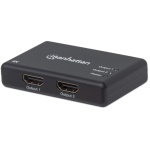 Techly - Manhattan 207669, HDMI, 2x HDMI, 3840 x 2160 Pixel, Nero, Plastica, 4K Ultra HD