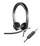 LOGITECH - Logitech H650E, Cuffia, Padiglione auricolare, Ufficio/Call center, Nero, Argento, Stereofonico, Cablato