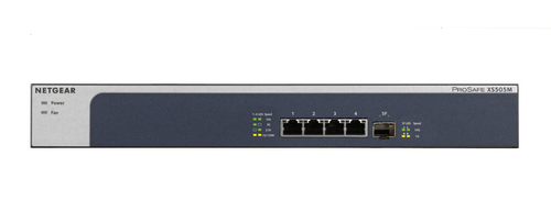Netgear XS505M Non gestito 10G Ethernet (100/1000/10000) Grigio, Argento