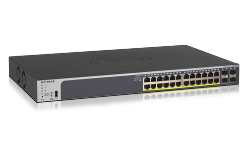 Netgear GS728TP Gestito L2/L3/L4 Gigabit Ethernet (10/100/1000) Supporto Power over Ethernet (PoE) 1U Nero