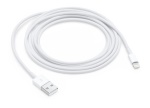 APPLE - Apple Cavo da Lightning a USB (2 m), 2 m, Lightning, USB A, Bianco, iPhone 5/5c/5s, iPad 4 gen, iPad mini, iPod nan 7 gen, iPod touch 5 gen