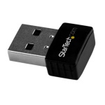 Startech.Com - StarTech.com Adattatore Wi-Fi USB - AC600 - Adattatore Wireless Nano a Doppia-Banda, Senza fili, USB, WLAN, 433 Mbit/s, Nero