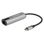 Startech.Com - StarTech.com Adattatore da USB 3.0 Type-C a 2,5 Gigabit Ethernet - 2.5GBASE-T, Cablato, USB tipo-C, Ethernet, 5000 Mbit/s, Nero, Grigio
