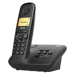 GIGASET - Gigaset A270A, Telefono DECT, Cornetta wireless, Telefono con vivavoce, 80 voci, Identificatore di chiamata, Nero
