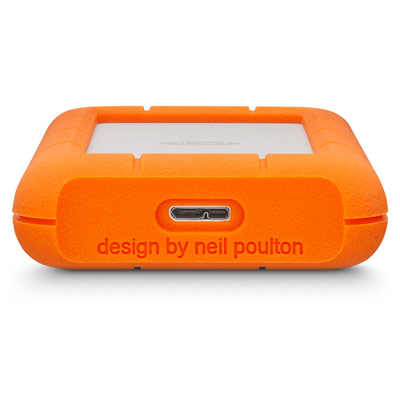 LaCie Rugged Mini disco rigido esterno 1000 GB Arancione, Argento