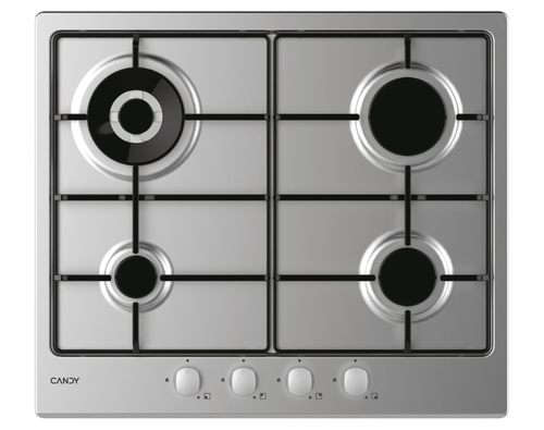 Candy Timeless CHW6BR4WX Acciaio inossidabile Da incasso Gas 4 Fornello(i)