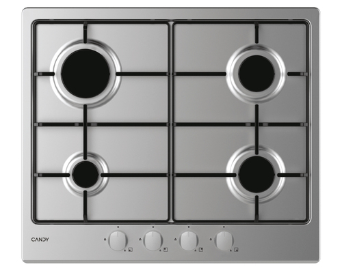 Candy Timeless CHW6BRX Acciaio inossidabile Da incasso Gas 4 Fornello(i)