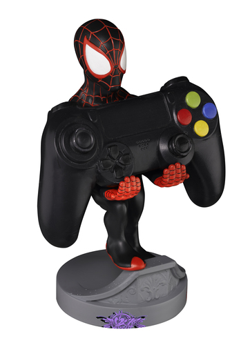 Exquisite Gaming Cable Guys Miles Morales Spider-Man Supporto passivo Controller per videogiochi, Telefono cellulare/smartphone Nero, Rosso
