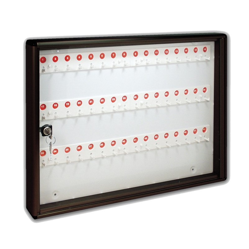 Bacheca chiavi Alubox 23BCN48 VRGH 48 Ganci Grigio ghisa Grigio ghisa