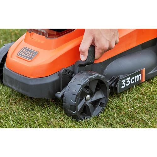 Black & Decker BCMW3318L2 Tagliaerba a spinta Batteria Nero, Arancione