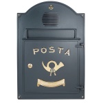 Alubox - Frontale buca lettere Alubox 50A7 VRGH SERIE ANTICA 1P e Predisposizio