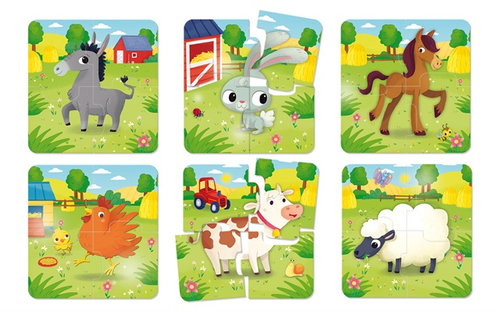 Lisciani 80083 puzzle 4 pz Fattoria