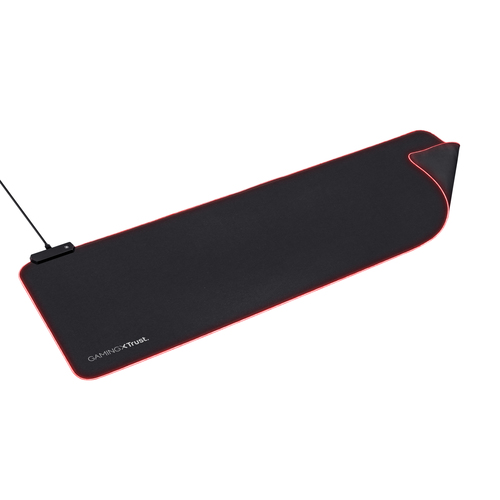 Trust GXT 764 Glide-Flex XXL RGB Tappetino per mouse per gioco da computer Nero