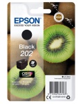 EPSON - Epson Kiwi Singlepack Black 202 Claria Premium Ink, Originale, Inchiostro a base di pigmento, Nero, Epson, - Expression Premium XP-6000, XP-6005, 1 pezzo(i)