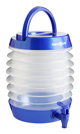 Tanica Brunner 0810010N Blue Pearl a fisarmonica con rubinetto Traspar