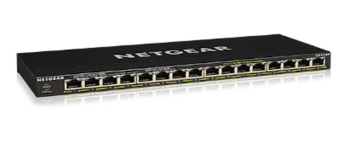 Netgear GS316P Non gestito Gigabit Ethernet (10/100/1000) Supporto Power over Ethernet (PoE) Nero