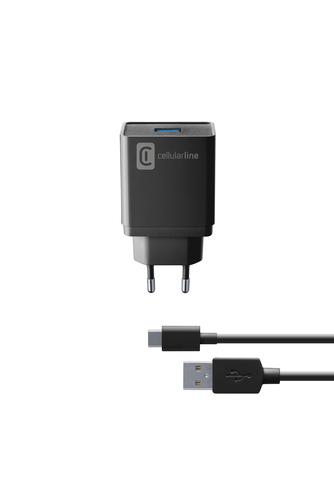 Caricabatterie Cellular Line ACHKIT10WTYCK CHARGER 10W Black Black