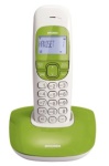 BRONDI - Brondi Nice, Telefono DECT, Telefono con vivavoce, 20 voci, Identificatore di chiamata, Verde, Bianco