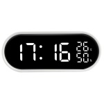 JM - Sveglia Lowell JE5110B JUSTAMINUTE Multifunzione Touch con Snooze Bian