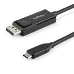 Startech.Com - StarTech.com Cavo adattatore da USB C a DisplayPort 1.2 da 2m - Cavo video bidirezionale da DP a USB-C o USB-C a DP 4K 60Hz - HBR2/HDR - Cavo per monitor USB tipo C/TB3, 2 m, USB tipo-C, DisplayPort, Maschio, Maschio, Dritto