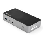 Startech.Com - StarTech.com USB-C Dock - Docking Station per laptop Doppio Monitor HDMI 1080p - Power Delivery 60W - 1x USB-C, 3x USB-A, Ethernet - Doppio display video USB 3.1 Gen 1 Type-C Dock - Mac e Windows, Cablato, USB 3.2 Gen 1 (3.1 Gen 1) Type-C, 60 W, 10,100,1000 Mbit/s, Nero, Argento, 5 Gbit/s