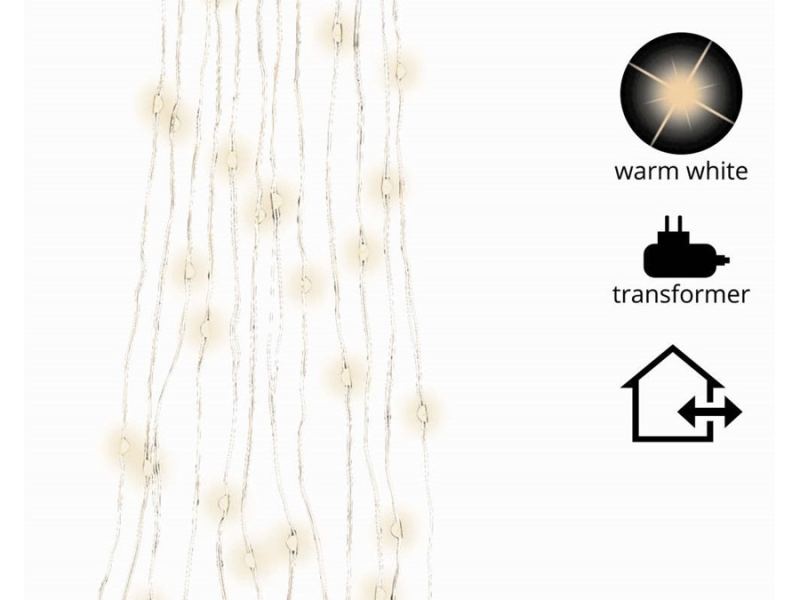 Kaemingk Micro Led Lights Bunch Outd Silver/Warm White