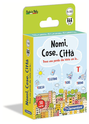 Carte da gioco Clementoni 16563 Nomi Cose Città Carte Nomi,cose, città