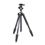 Manfrotto - Manfrotto Element MII Aluminium, 3 gamba/gambe, Nero, 160 cm, 1,55 kg