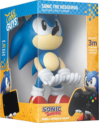 Exquisite Gaming Cable Guys Sonic the Hedgehog Supporto attivo Controller per videogiochi, Telefono cellulare/smartphone Beige, Blu, Rosso, Bianco