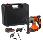 Black&Decker - Black & Decker BCD900E2K-QW, Trapano con impugnatura a pistola, SDS-plus, 2,5 cm, 1880 Giri/min, 2,5 cm, 1,3 cm