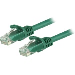 Startech.Com - StarTech.com Cavo patch CAT6 1,5 m - Filo di rame al 100% - Connettore antistrappo - Verde, 1,5 m, Cat6, U/UTP (UTP), RJ-45, RJ-45