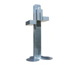 ITB - ITB OM07128, Supporto per disinfettante per mani, Bianco, Acciaio, Pavimento