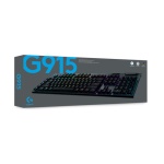 LOGITECH - Logitech G G915, Standard, RF senza fili + Bluetooth, Interruttore a chiave meccanica, QWERTY, Nero