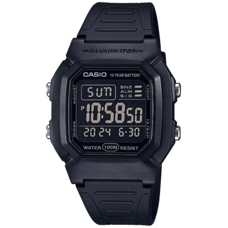 Casio W-800H-1BVES, Resistente all'acqua, Quarzo
