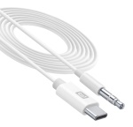 Cellular Line - Cellularline AUX MUSIC CABLE TYPE-C Cavo audio da 3.5mm con connettore USB-C Bianco, USB Type-C, 3.5mm, Bianco
