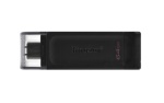 KINGSTON - Kingston Technology DataTraveler 70, 64 GB, USB tipo-C, 3.2 Gen 1 (3.1 Gen 1), Cavo, 7 g, Nero