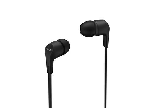 Philips TAE1105BK/00, Cuffie, Auricolare, MUSICA, Nero, Stereofonico, Unità di controllo in linea