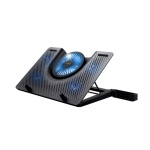 TRUST - Trust GXT 1125 Quno, Supporto per computer portatile, Nero, 43,2 cm (17