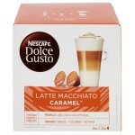 Dolce Gusto - Nescafé Dolce Gusto Caramel Latte Macchiato, Capsule caffè, Latte macchiato, Dolce Gusto, 8 tazze, Multicolore, Scatola